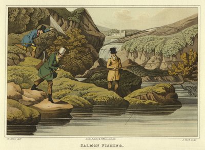 Salmon Fishing by Henry Thomas Alken